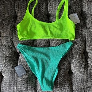 SKATIE (NWT) Neon Bikini (*Sold As A Set*)